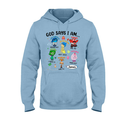 God Says I Am - Personalized T-shirt And Hoodie