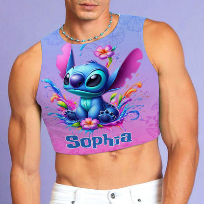 Ohana Means Family - Personalized Ohana Crop Tank Top