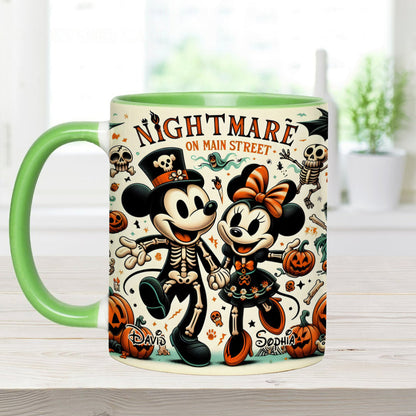 Nightmare On Main Street - Personalized Mouse Accent Mug