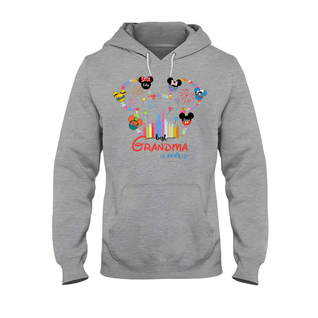 Best Grandma Mom Ever - Personalized Mouse T-shirt And Hoodie