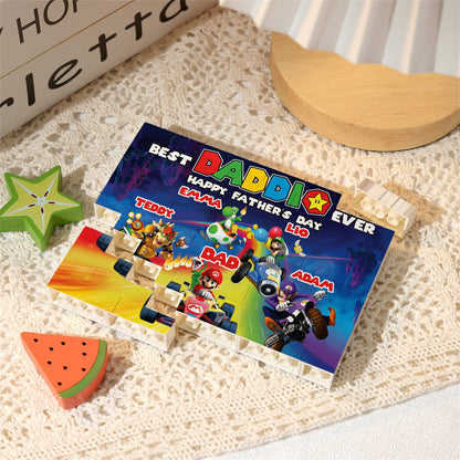Daddio's Racing Team - Personalized Super Plumber One-sided Horizontal Rectangle Building Brick Blocks