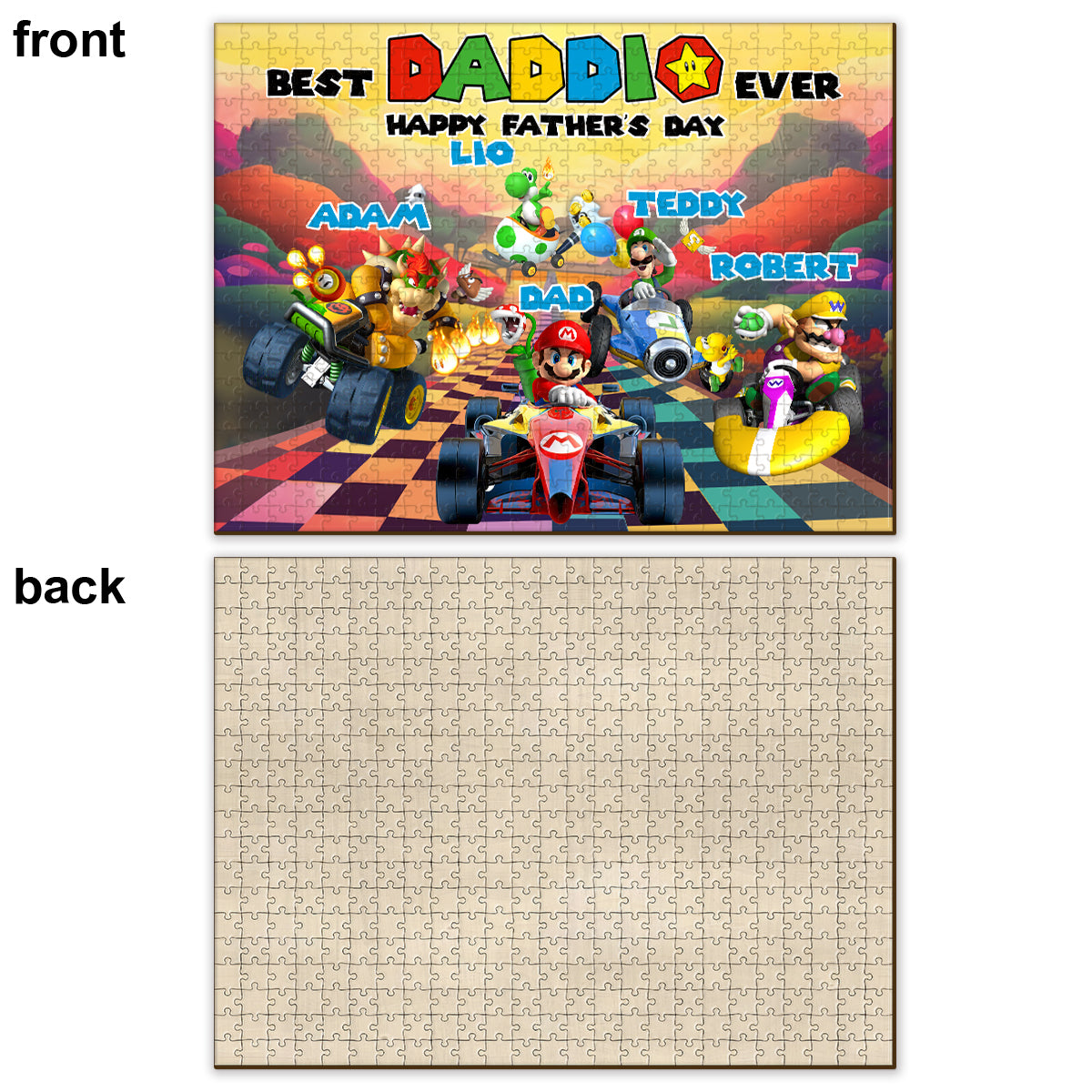 Best Dad Ever Happy Father's Day - Personalized Super Plumber Jigsaw Puzzle