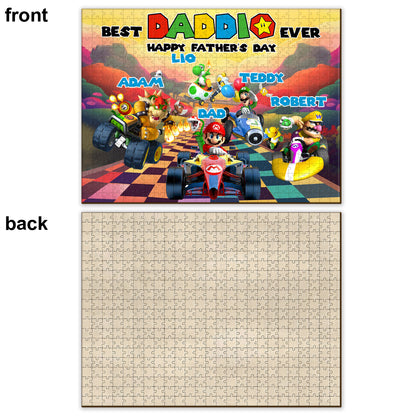 Best Dad Ever Happy Father's Day - Personalized Super Plumber Jigsaw Puzzle