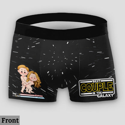 Best Couple In The Galaxy - Personalized The Force Lace Border Women Briefs And Men’s Boxer Briefs