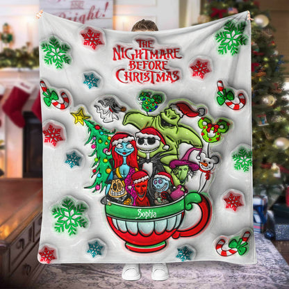 Merry Grinchmas - Personalized Nightmare Blanket