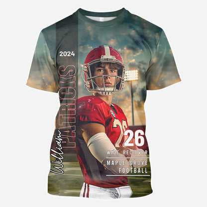 Pround Mom/ Dad/... Game Day & Everyday - Personalized Football All Over Shirt