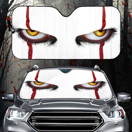 Scary Eyes - Car Sunshade