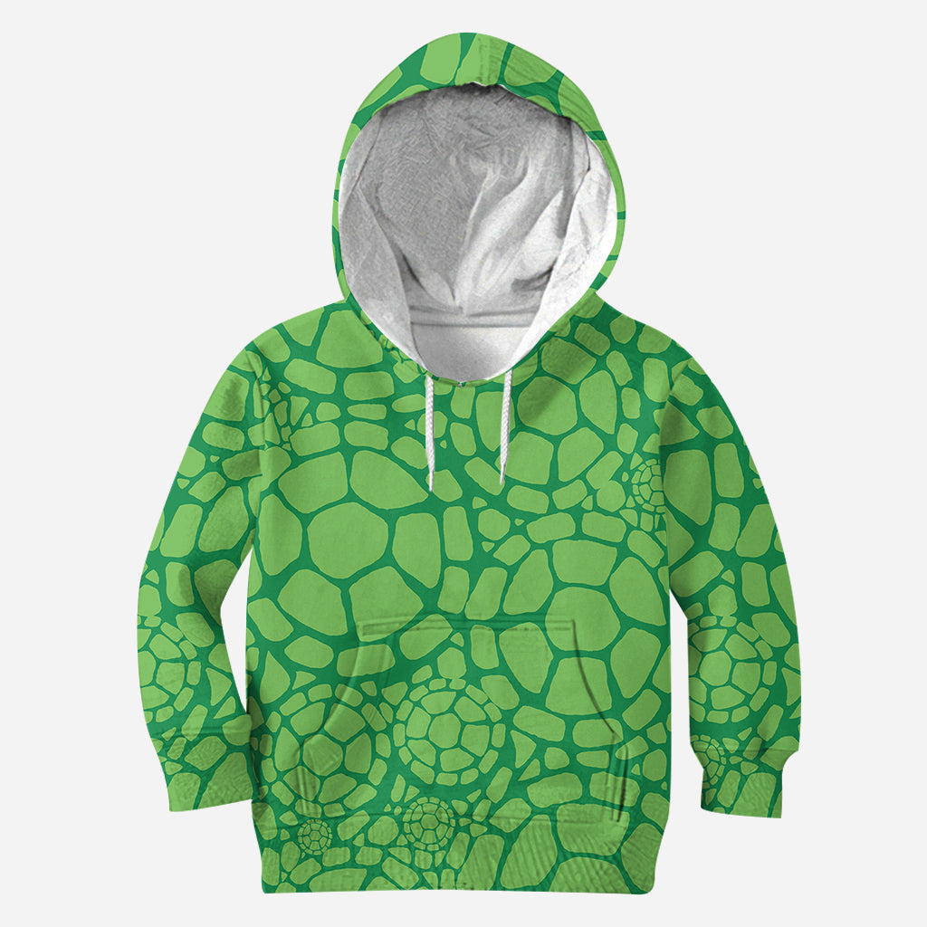 Turtley Awesome Father - Personalized Green Turtles All Over Shirt