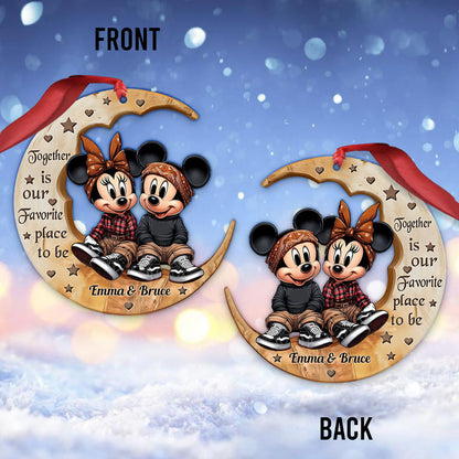 I Love You To The Moon - Personalized Mouse Ornament