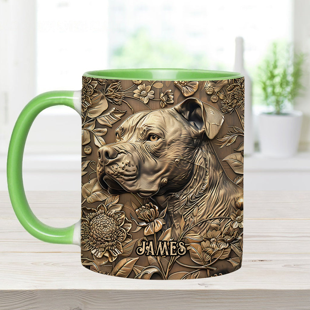 Cool Pitbull - Personalized Dog Accent Mug