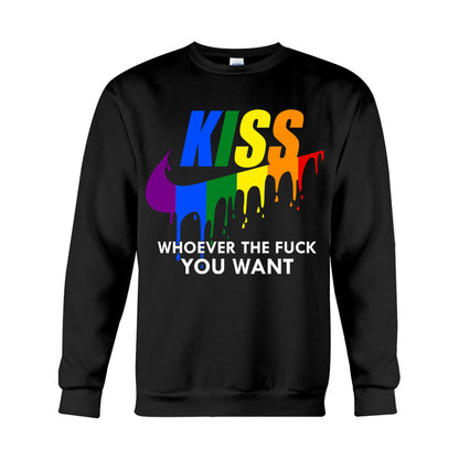 Kiss Whoever You Want - LGBT Support T-shirt And Hoodie