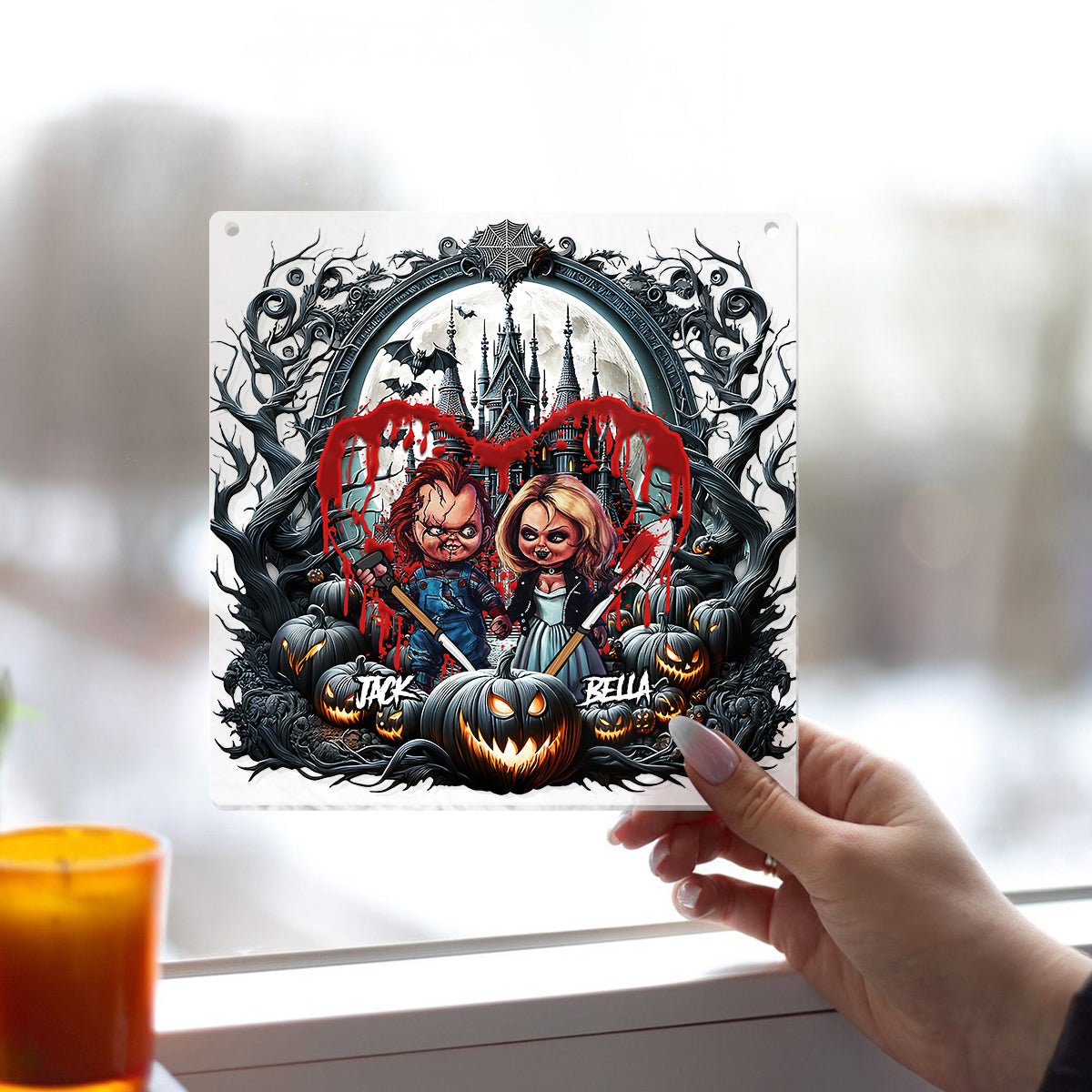 Till Dead Do Us Apart - Personalized Window Hanging Suncatcher Ornament