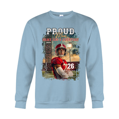 Pround Mom/ Dad/... Game Day & Everyday - Personalized Football T-shirt And Hoodie