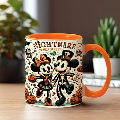 Nightmare On Main Street - Personalized Mouse Accent Mug