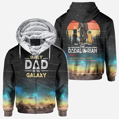 Best Dad In The Galaxy - Personalized The Force All Over Shirt