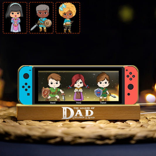 The Legend Of Dad - Personalized The Hero's Legend Custom LED Night Light