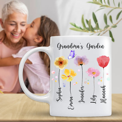 Grandma Garden - Personalized Grandma Mug