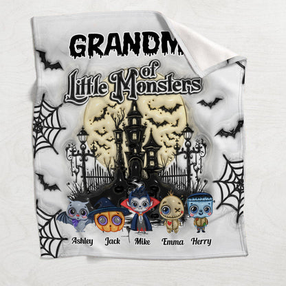Grandma Of Little Nightmares - Personalized Grandma Blanket