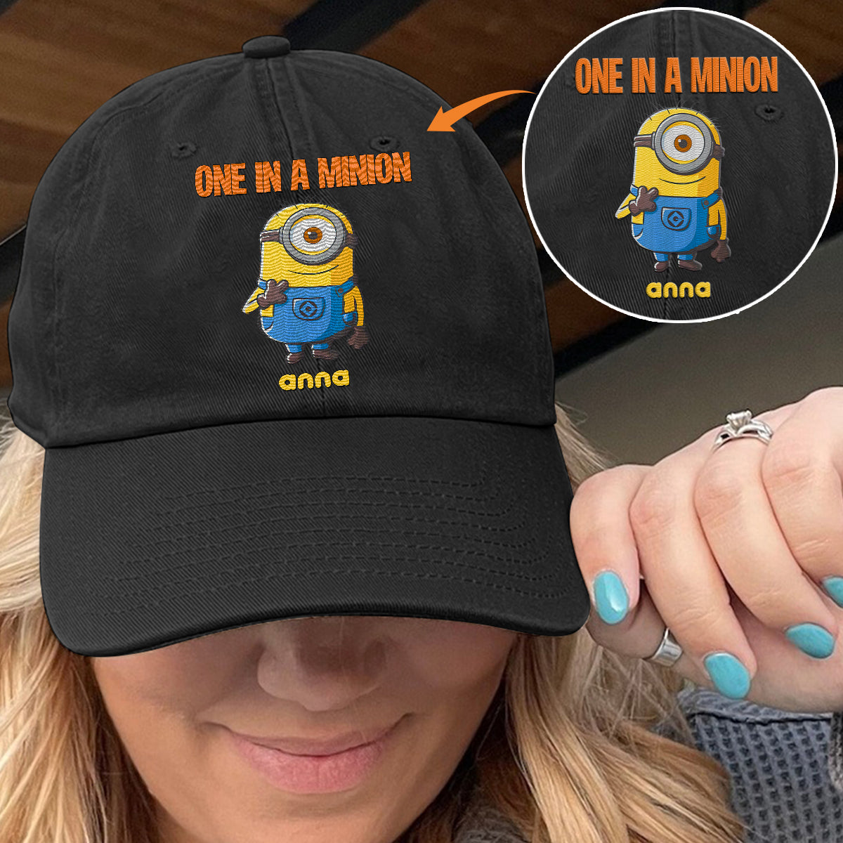 One In A Minion - Personalized Embroidered Classic Cap