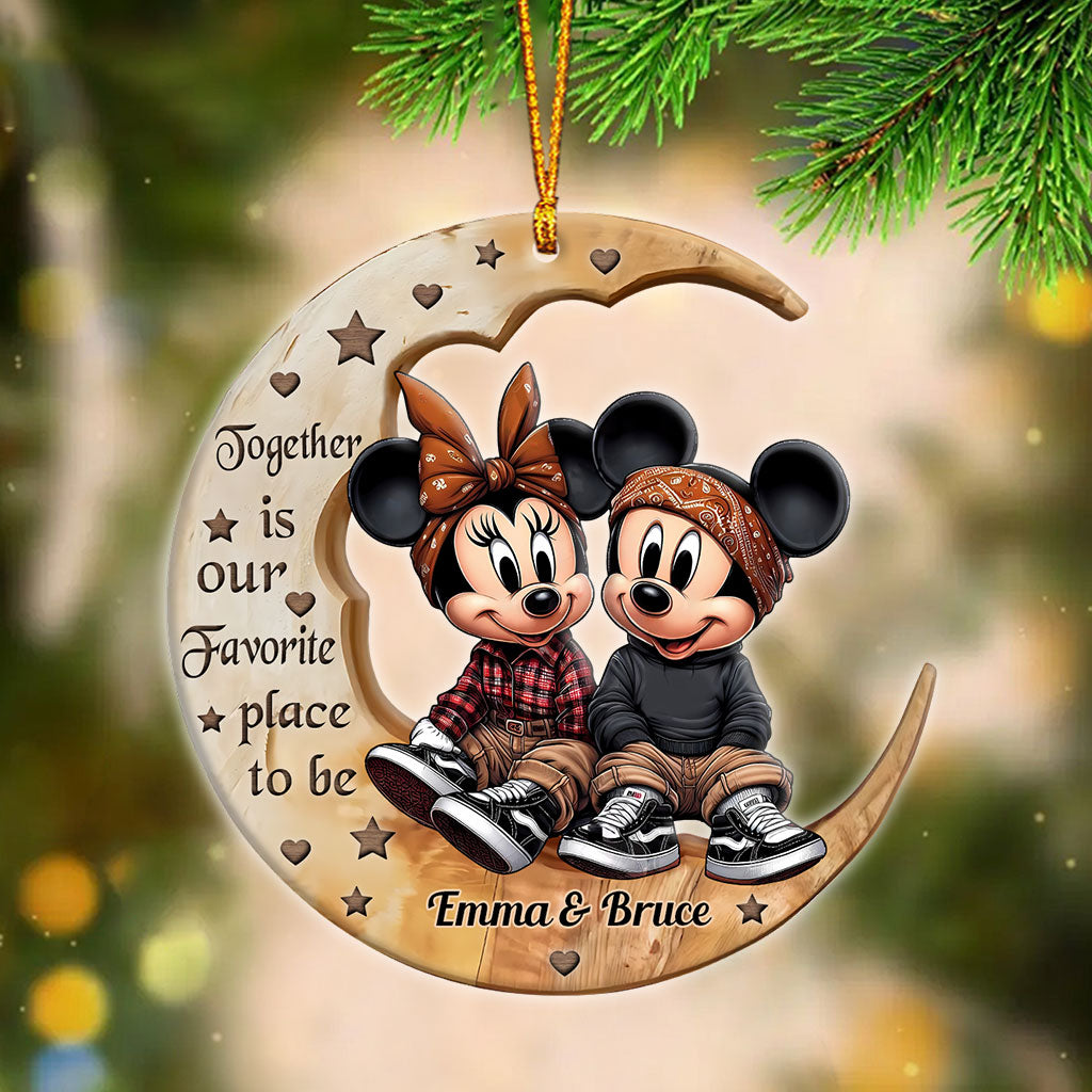 I Love You To The Moon - Personalized Mouse Ornament