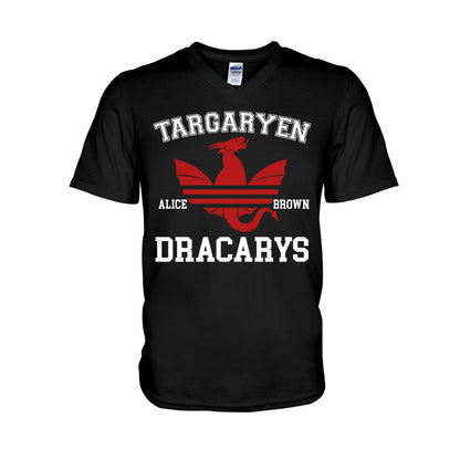The Song Of Blood & Fire - Personalized Thrones Game T-shirt And Hoodie