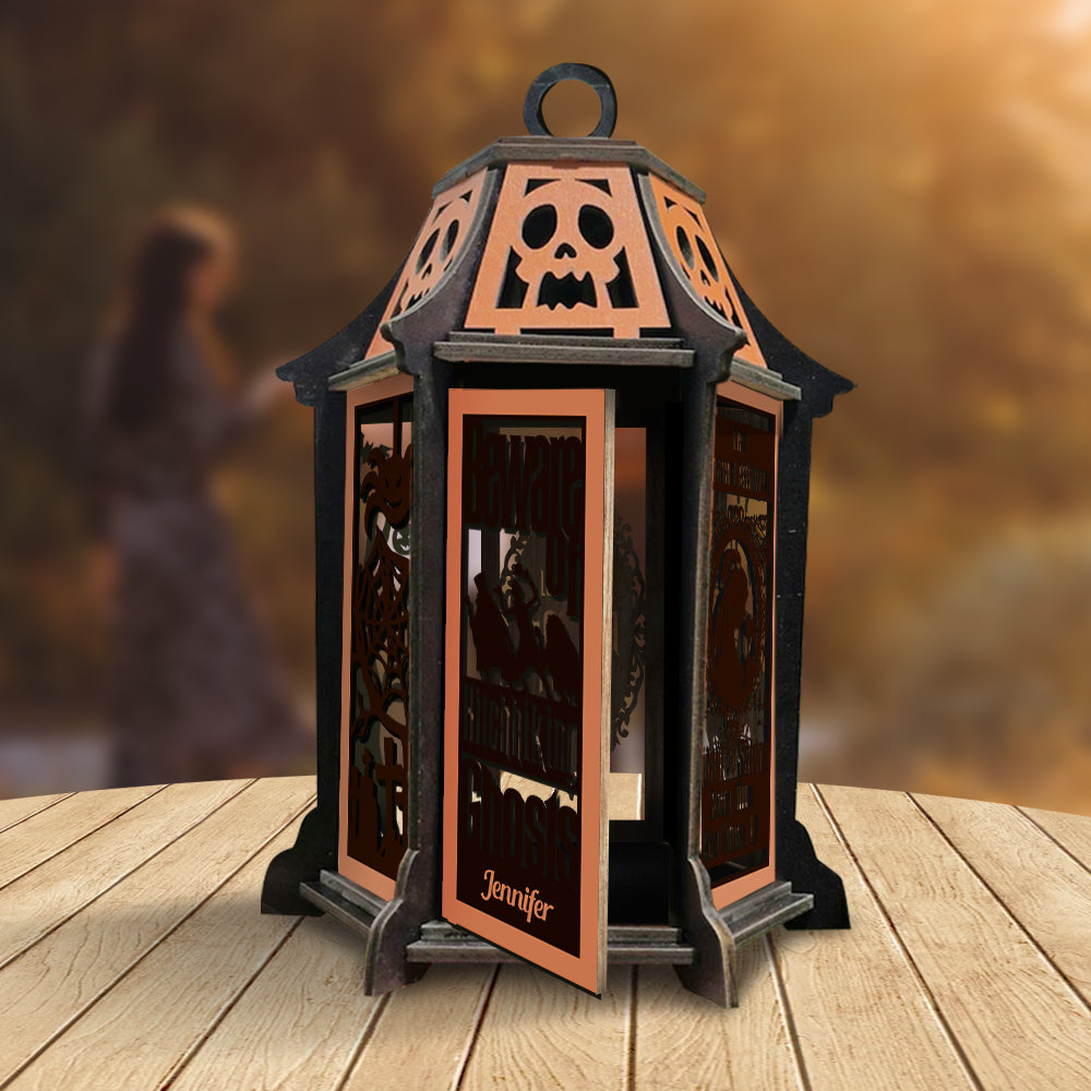 Welcome Foolish Mortals - Personalized Mouse Laser Cut Lantern