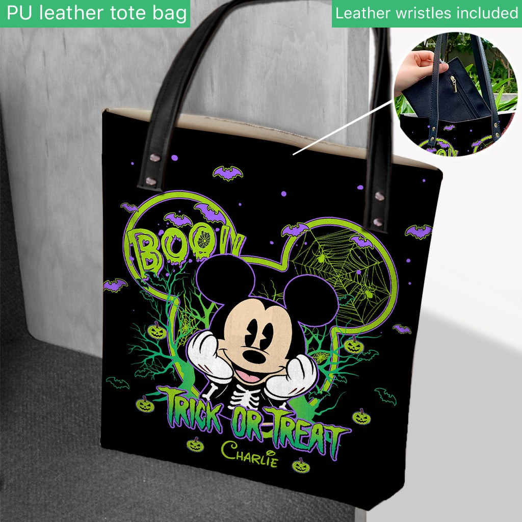 Halloween Trick Or Treat - Personalized Mouse Tote Bag