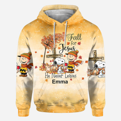 Fall For Jesus - Personalized All Over Shirt