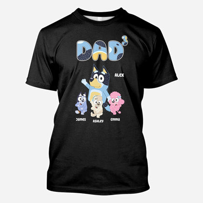 Best Dad Ever - Personalized Father All Over Shirt