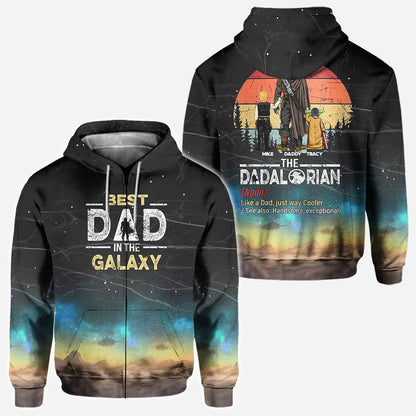 Best Dad In The Galaxy - Personalized The Force All Over Shirt