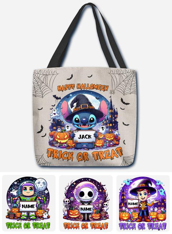Happy Halloween Trick Or Treat - Personalized Mouse Tote Bag