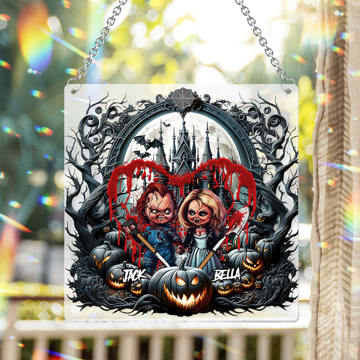 Till Dead Do Us Apart - Personalized Window Hanging Suncatcher Ornament