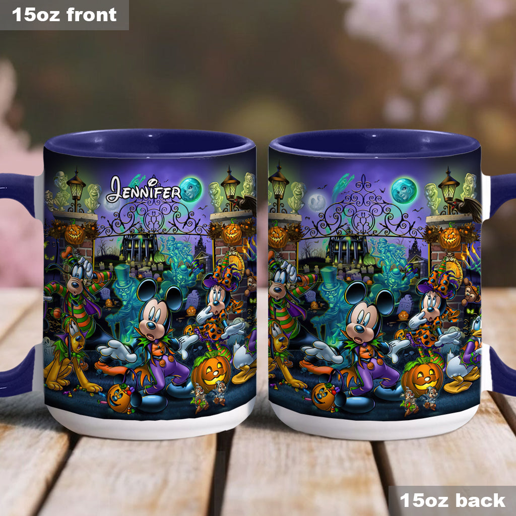 Welcome Foolish Mortals - Personalized Mouse Accent Mug