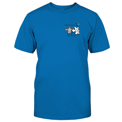 Memorial Butterfly Dragonfly Heaven Feather - Personalized Memorial Embroidered T-shirt