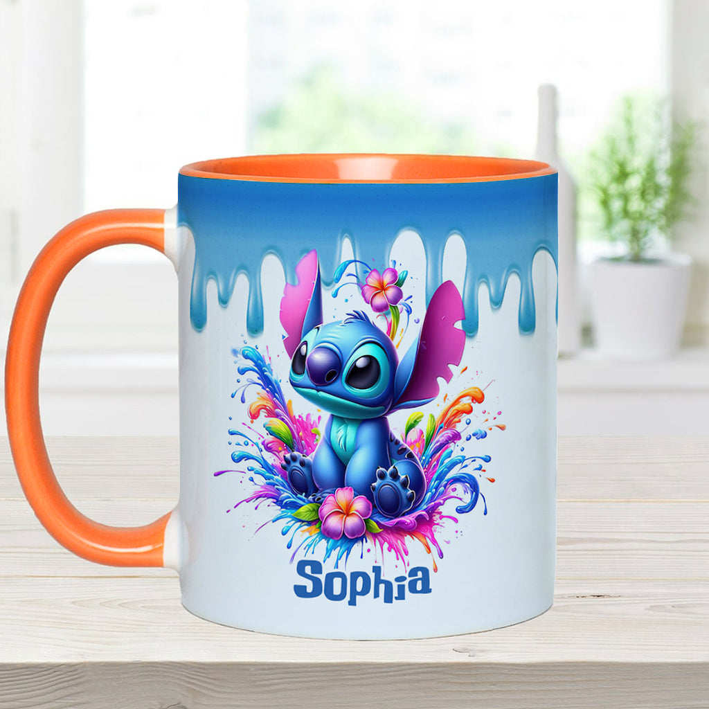 Blue Ohana - Personalized Ohana Accent Mug