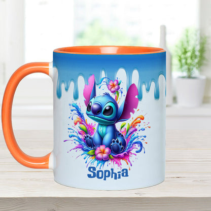 Blue Ohana - Personalized Ohana Accent Mug