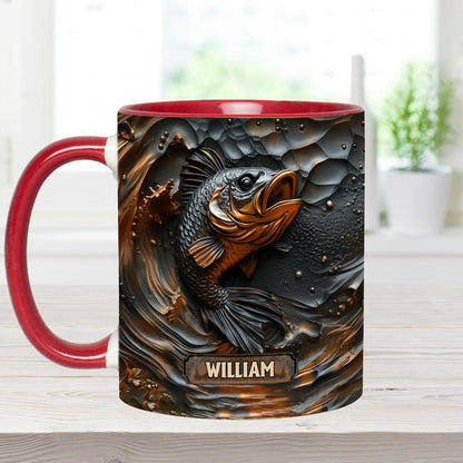 Fishing Lover - Personalized Fishing Accent Mug