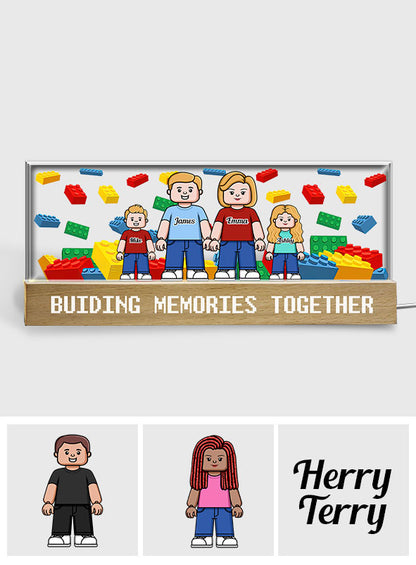 Buiding Memories Together - Personalized Family Custom LED Night Light
