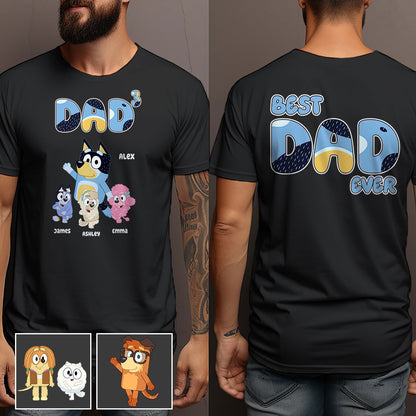 Best Dad Ever - Personalized Father All Over Shirt
