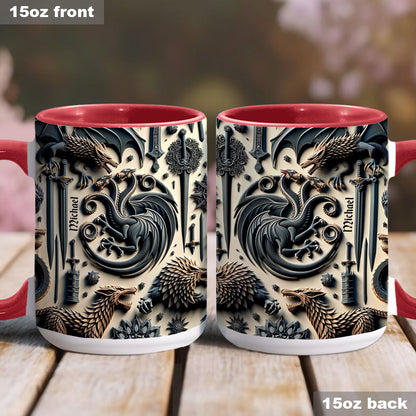 Iron House Crest - Personalized Thrones Game Accent Mug