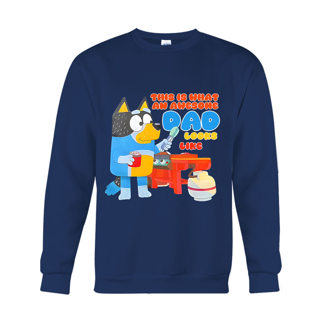 This Is What An Awesome Dad Look Like - T-shirt And Hoodie