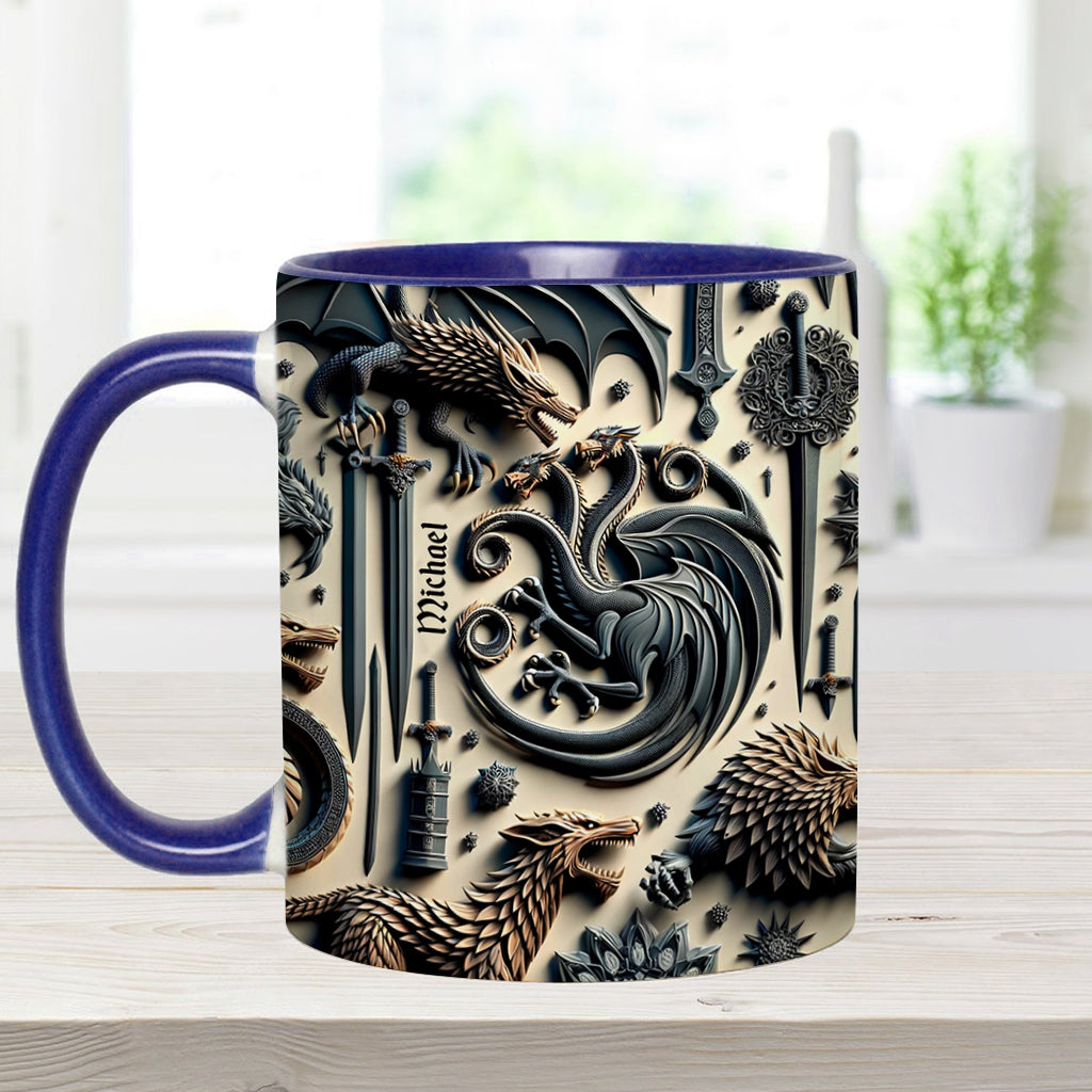 Iron House Crest - Personalized Thrones Game Accent Mug