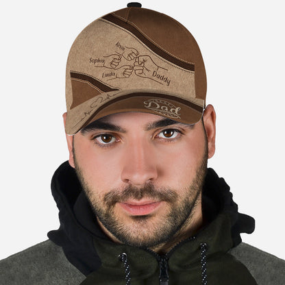 Best Dad Ever Fist Bump - Personalized Father Classic Cap