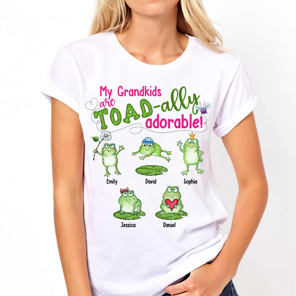 My Grandkids Are Toad-ally - Personalized Grandma T-shirt And Hoodie