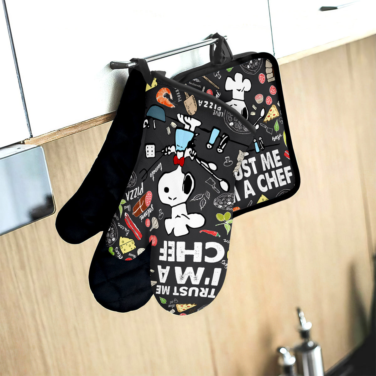 Trust Me Cute Dogs Apron, Oven Mitts & Pot Holder