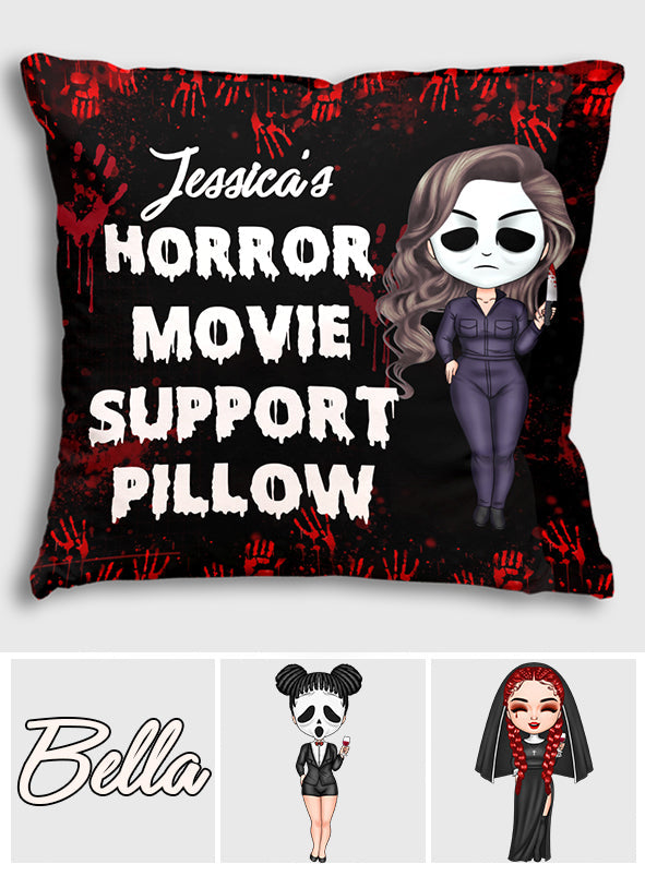 Horror Movie Support Pillow - Personalized Throw Pillow