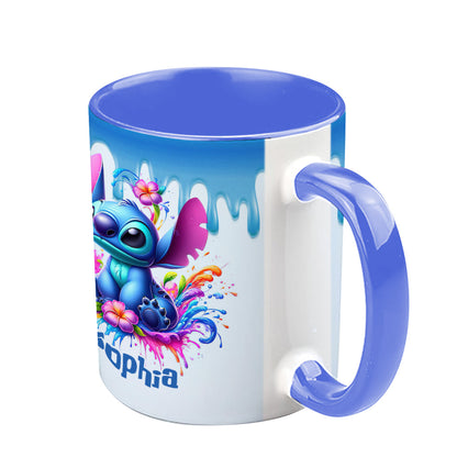 Blue Ohana - Personalized Ohana Accent Mug