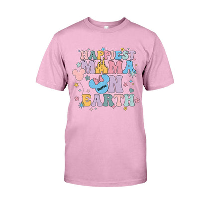 Happiest Mom On Earth - Personalized Mouse T-shirt And Hoodie