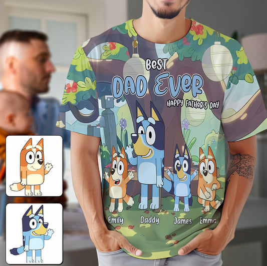 Best Dad Ever - Personalized All Over Shirt