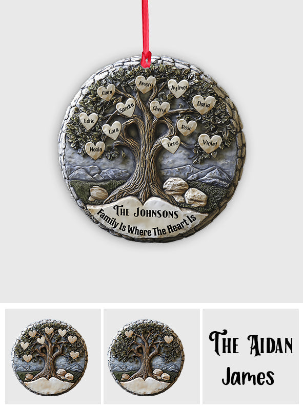 Merry Christmas - Personalized Family Ornament